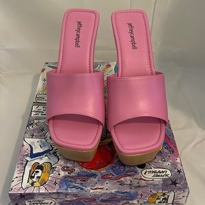 Jeffrey Campbell pink pellucid heel